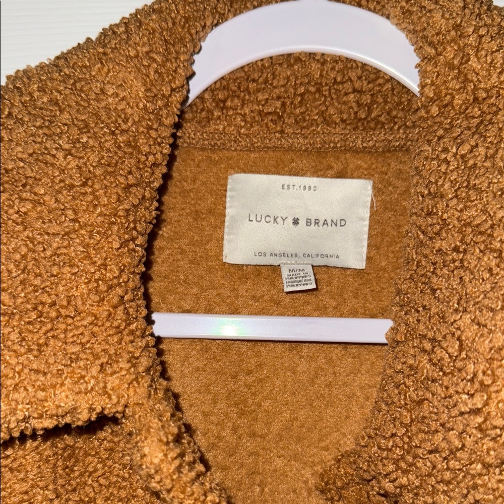 Lucky Brand Tan Sherpa Jacket - Picture 2 of 2